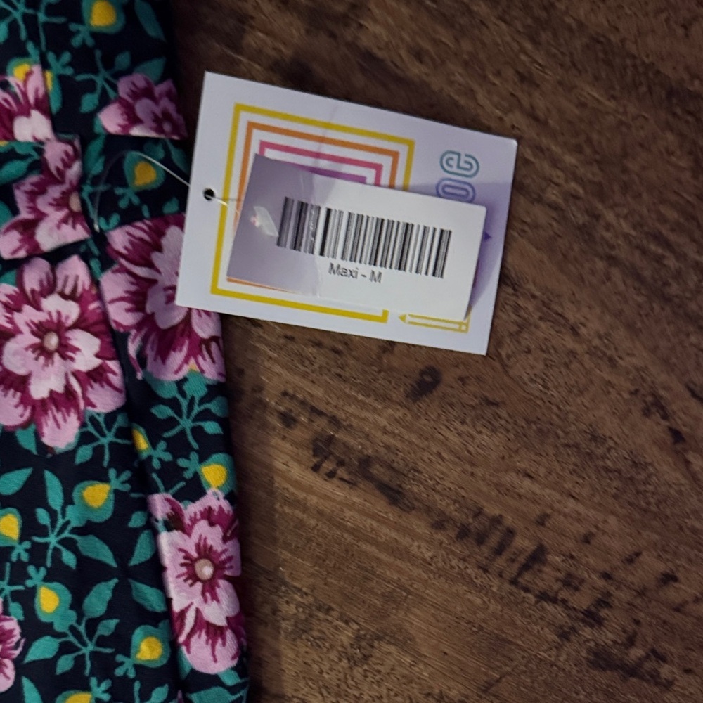 Floral Pink and Green Women's Maxi Skirt - Picture 2 of 6